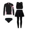 Women's Korean Style Long Sleeve Wetsuit - Sun Protection, Quick Dry, Snorkeling & Surfing Split Zipper Suit with Jellyfish Protection.