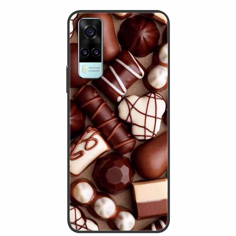 For Vivo Y53s 4G Case Animals Soft Silicone TPU Phone Back Cover Case for Vivo Y31 2021 Funda for Vivo Y53 s Y 31 Luxury Coque