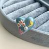 Open Ring Enamel Flower Ring Daisy Irregular Enamel Ring Personality Heart Ring  Gift