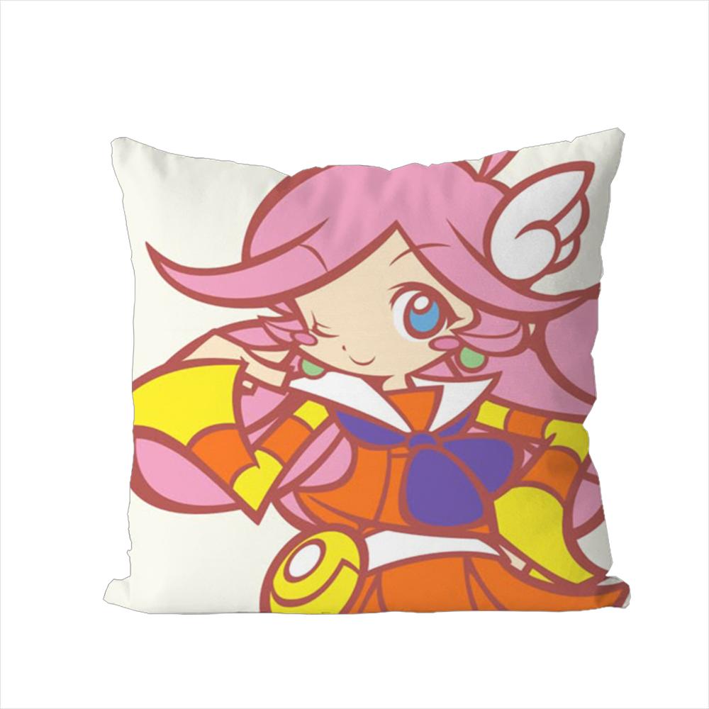 Puyo Pop Fever Pillow Case For Car Sofa Decorative Home Doublesided Print Plush Square Throw Pillow Cushion Cover