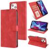 Applicable to iPhone17 mobile phone leather case, Samsung S26 card mobile phone case, skin matte wallet case 16E solid color