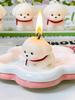 Burning 6h Cartoon 3D Cute White Puppy Candle Home Decor Candle Scented Candle Home Use Girl Aromatherapy Home Aromatic Candle