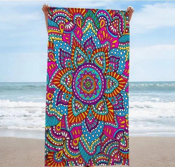 Mandala Strandtuch Große Größe Outdoor Reise Camping Saugfähige Strandtücher Super Weich Sommer Schwimmtuch Handtuch Meer