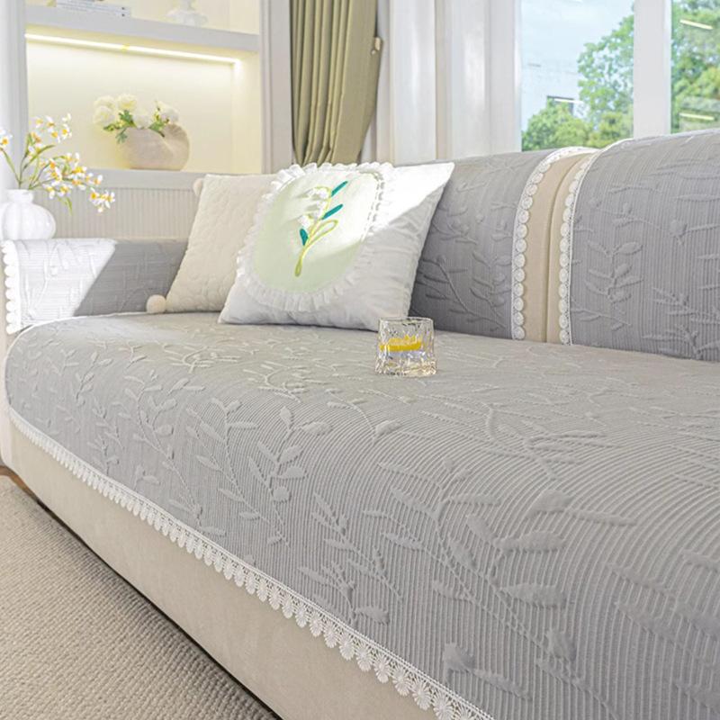 

Ice Silk Sofa Cushion Summer Non-Slip Cool Cushion New Cream Wind Straight Row Summer Cover Mat Cushion 70*70cm