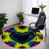 1pc Heart Flowers Pattern Chair Carpet for Office, Non-slip, Soft and Durable Office Rug for  Decoration, Perfect for Office Yy251229132