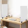 Frosted Acrylic Desk Divider Panel Organizer - 30 x 18 Inch, 2-Pack, Clamp-On Office Partition, Privacy Screen for Workstation
