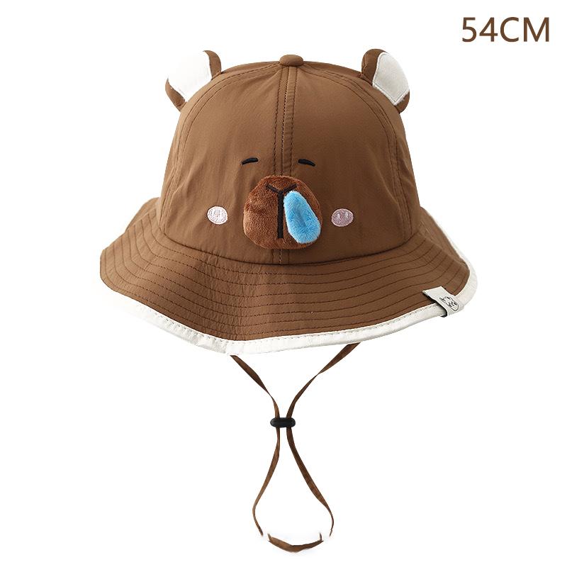Cartoon Capybara Fisherman Hat Cute Sun Protection Bucket Hat For Men Women Summer Outdoor Casual  Sunscreen Hat Gifts