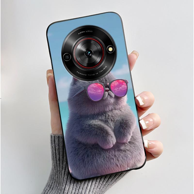 Phone Casing For ZTE Blade A75 5G Z2357N Nubia Focus 5G Case Luxury Dragon Cute Cool Boys Girls Black Soft TPU Back Shell Cover