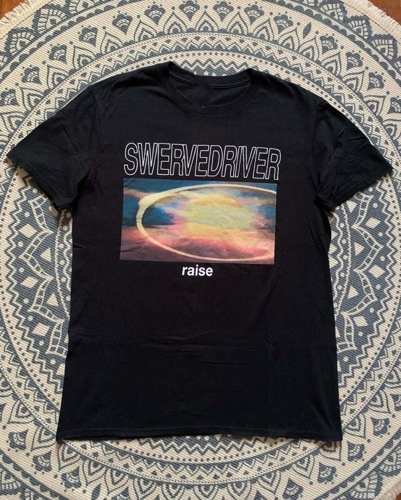 Merry Christmas Swervedriver  Full Cotton Black T-Shirt ES055 Unisex T-Shirt S