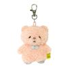 Sun Lemon Fluffy Tatonton Keychain Bear Pink Bag Charm Keyholder Animal Bear Plush 8x4x13.5cm P-1793