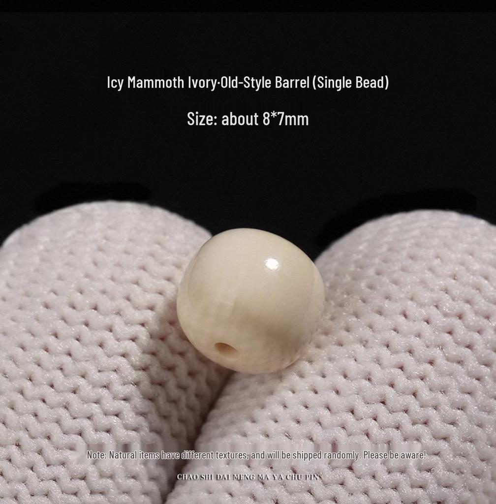 Eis-Mammutelfenbein-Fassperlen Armband: Stern, Mond, Bodhi-Samen, Buddha-Streublumen für DIY.