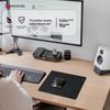EXCO (EXCO) Black And Gray Mouse Pad, Double-Sided Leather, Large Size, Laptop Office Waterproof Leather, Gaming Hard Desk Pad, 0143