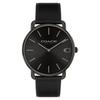 Authentic COACH Elliott Men's Watch 14602719, 41mm, Gray with Black Sunray Dial and Leather Strap