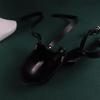Adjustable Mouth Gag with Funnel for Deep Throat Training and Humanoid Toilet Roleplay