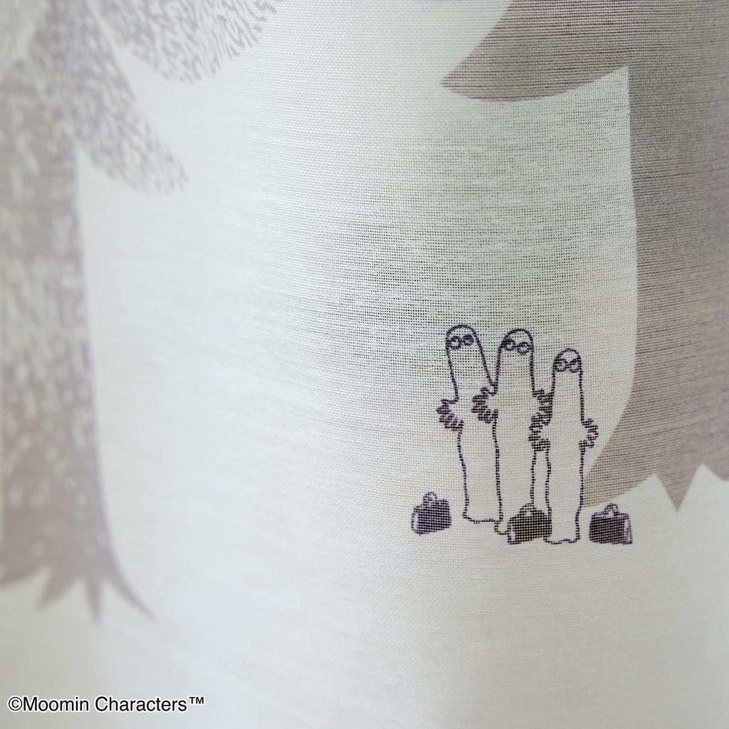 Suminoe MOOMIN Poot Border Voile Curtain Sheer 1 Piece 100 X 198cm GR 342-73883
