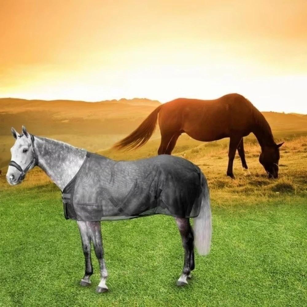 Adjustable Horse Fly Sheet Wear-Resistant Equine Mesh Vest Horse Belly Protect Cover Horse Riding