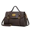 Leather messenger bag cowhide portable shoulder messenger bag tote bag women's new commuter briefcase versatile