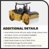 1/64 Diecast Masters Caterpillar CB-13 Roller with ROPS, Play & Collect Series Cat Trucks & Construction Equipment