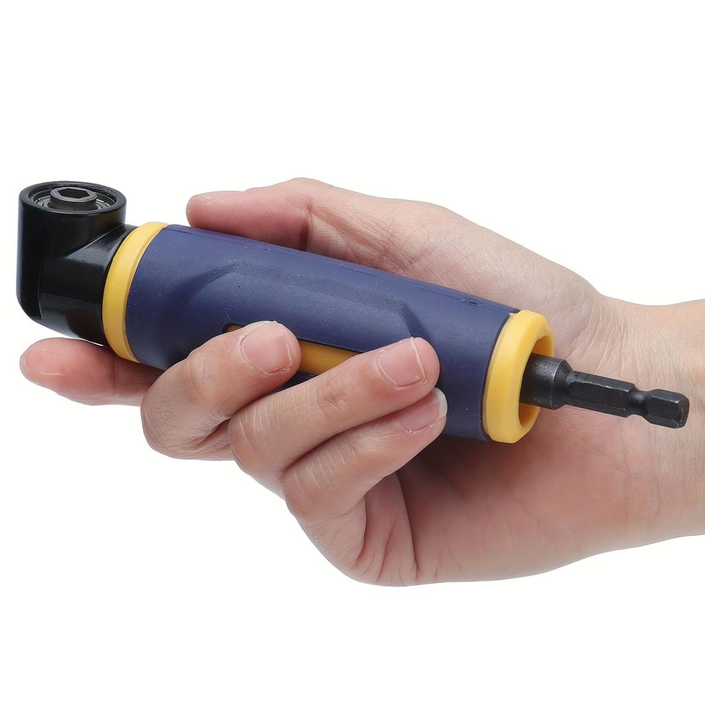 Right Angle Drill Adaptor 90 Degree Yellow Blue Drills Attachment Extension Driver 