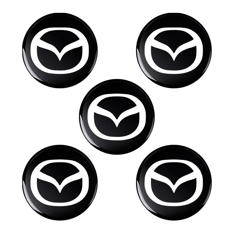 

2025 Hot 5/10/20Pcs Car Remote Key Sticker Aluminum Emblem Decoration Decal For Mazda 2 3 5 6 Axela Atenza Speed 6 CX-3 CX-4 CX 14mm