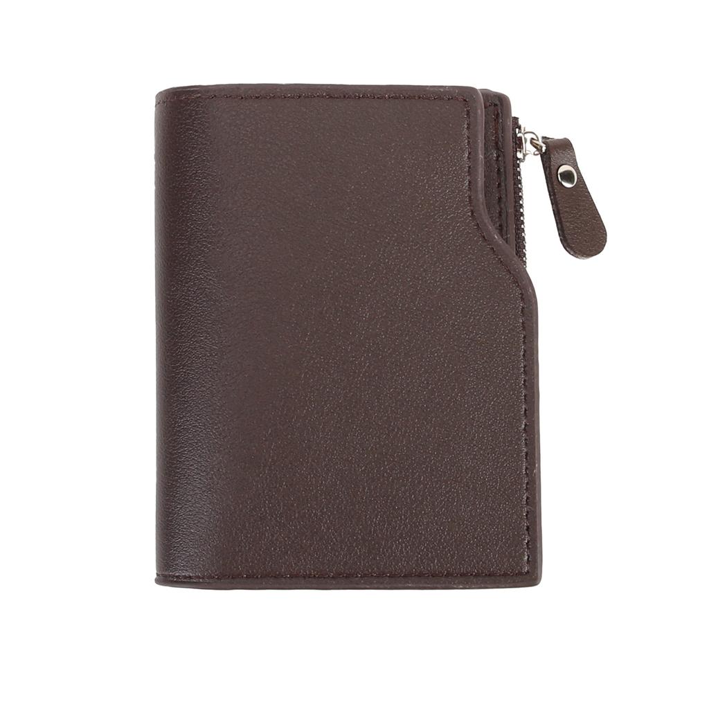 Men's Mid Size Wallet, New Model, Men's Three Fold Multi Slot Wallet, Men's 7-slot Zipper Coin Purse, Zero Wallet