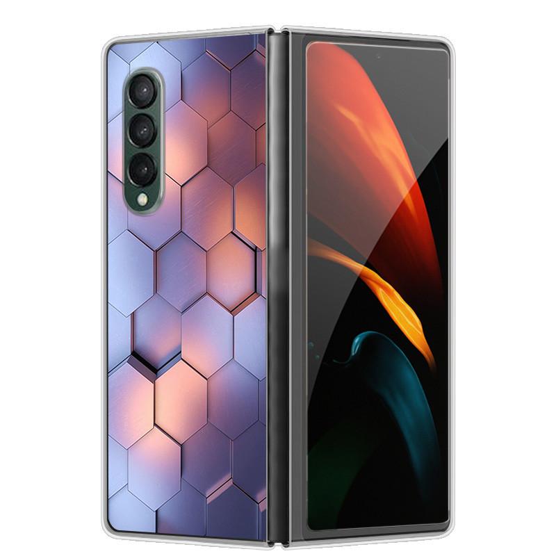 Etui na Samsunga Z Fold 5 Słodkie Modne Twarde Przezroczyste Etui na Telefon dla Samsunga Galaxy Z Fold5 5G ZFold 4 6 5G Powłoka Ochronna ZFold6