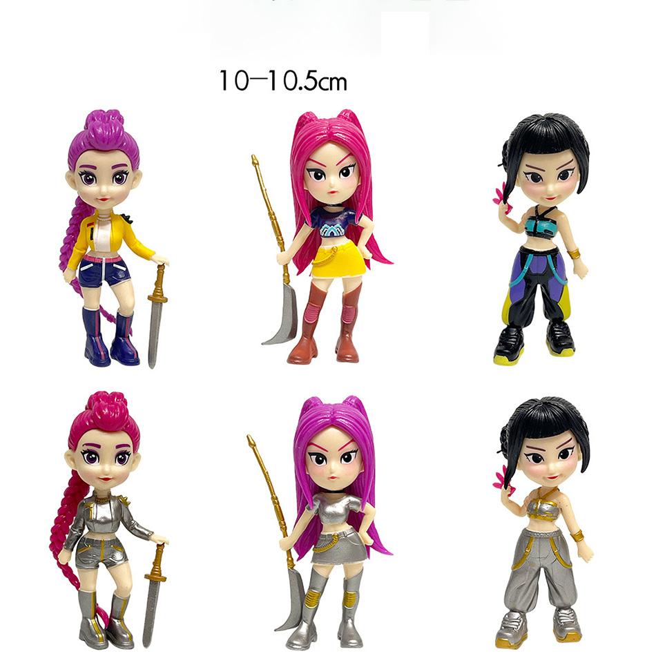 Anime Kpop Demon Hunters Figure Model Toy Cartoon Desk Decoration Collection Figures Model Toy For Kid Gift
