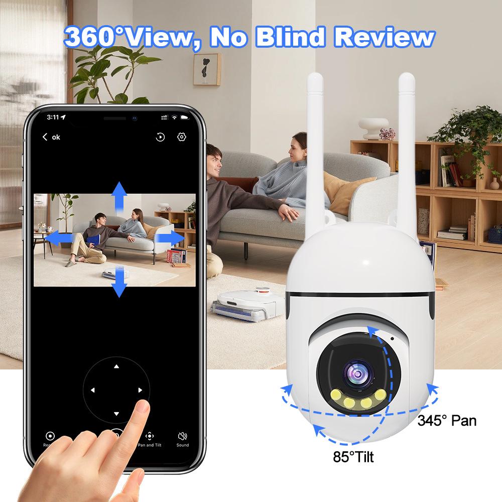 Popular Wireless WiFi HD Night Vision Smart Bulb Camera with Mobile Remote Monitoring