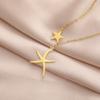 Cazador Starfish Pendant Necklace for Women 2026 Jewelry Stainless Steel Choker Summer Bohemian Birthday Gift Wholesale