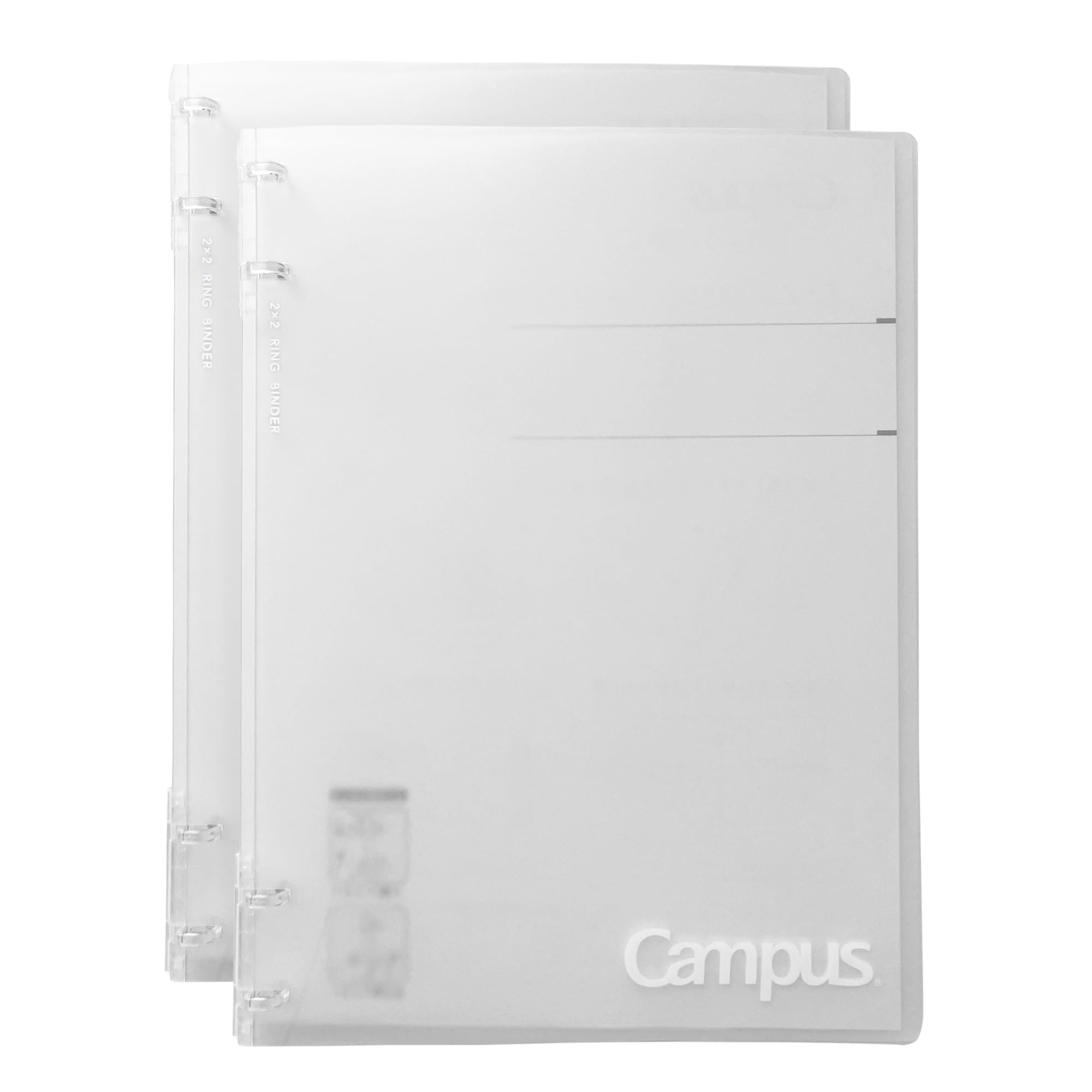 

KOKUYO Campus Binder that can be used like a notebook B5 ring transparent set 2×2 2-book AMru-NP704TX2