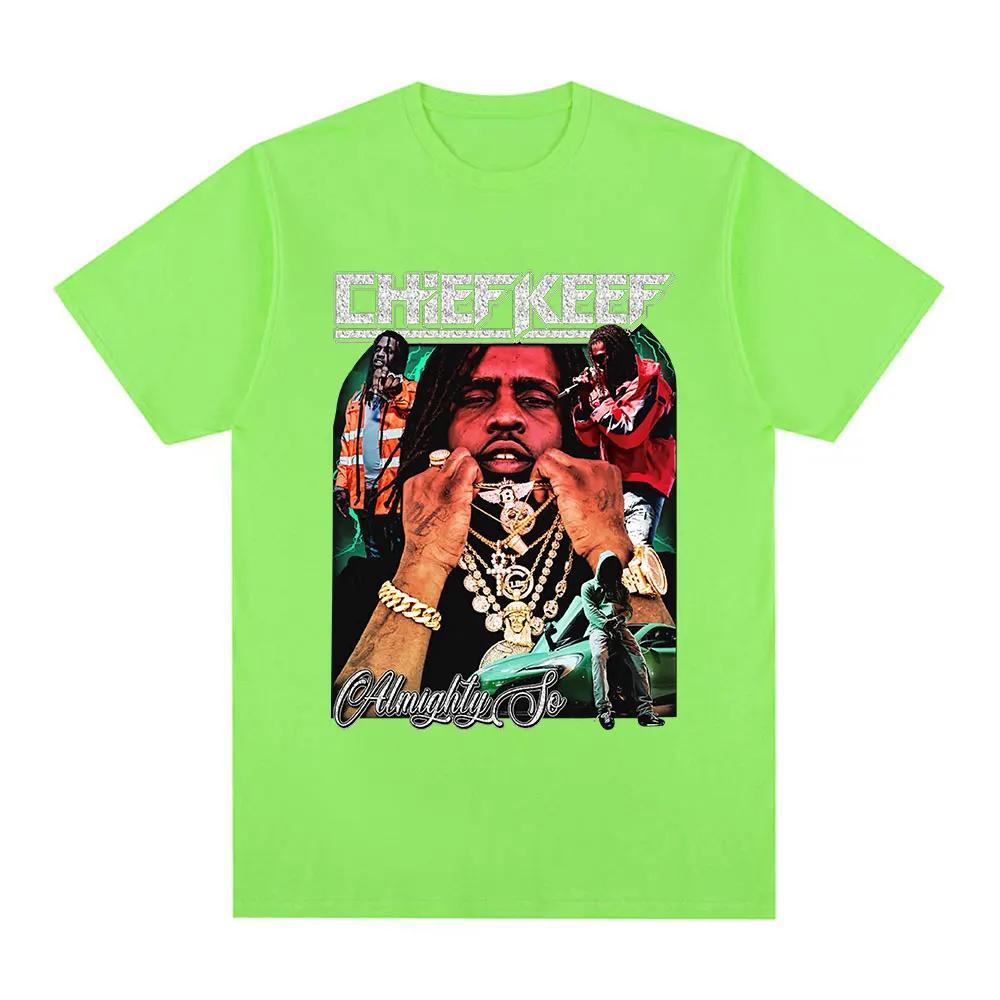 Rapper Chief Keef Graphic T-shirt Fashion Vintage Oversized Short Sleeve T Shirt Hip Hop Casual T-shirts Streetwear Unisex