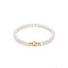 Bracelet - PEARLS &amp; COLORS - Prestige - Perles d'eau douce 8-9 mm - Perles blanches AAA+ - Or jaune 9 ct