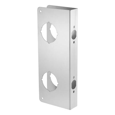 A25F-Lock And Door Reinforcer Plate, Reinforce And Repair Doors, 2-3/8 In Backset, 1-3/4 In Thickness, Includes Deadbolt Cover P