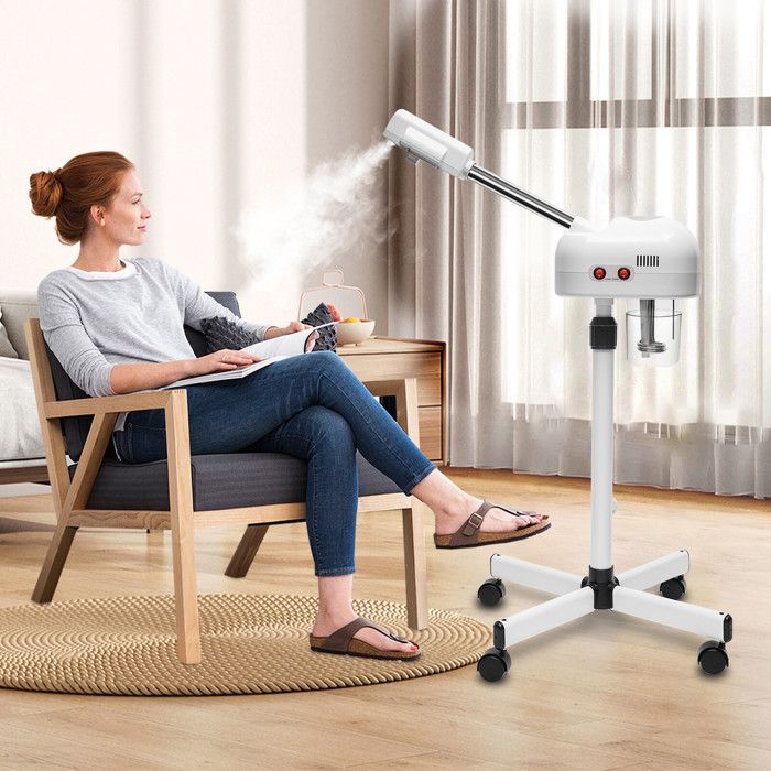 2 In 1 Ozone Facial Steamer, Facial Steamer, Warm Mist Sprayer, Telescopic Rod