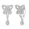 925 Silber Sexy Hängende Ohrringe Schmetterling Schleife Herz Blume Muschel Perle Edelstein Bling Set für Damen Ohrstecker Geschenk Feiner Schmuck