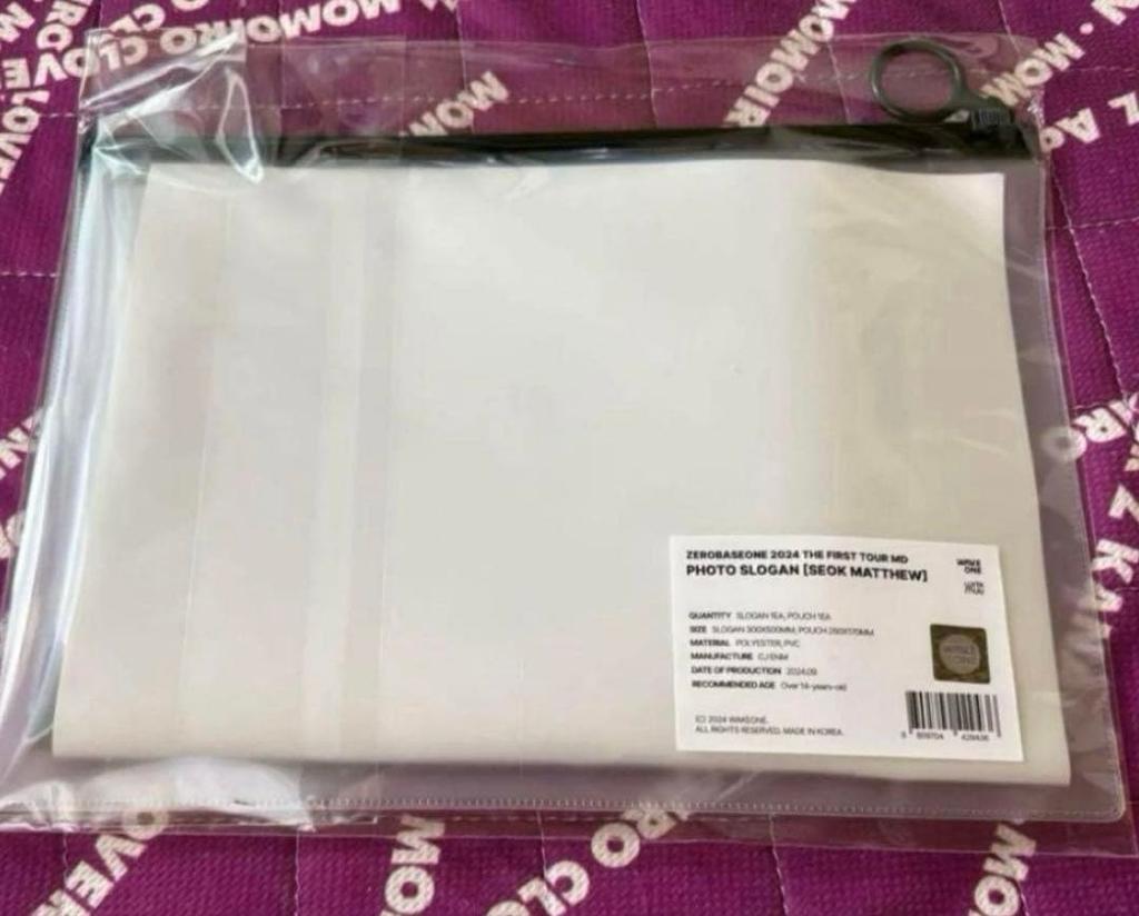 [USED] ZB1 ZEROBASEONE Photo Slogan Matthew Metu Official