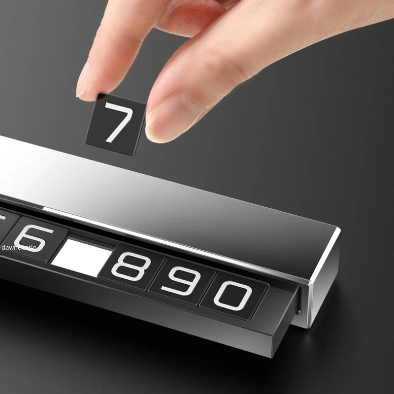 Car Phone Number Card Plate Temporary Parking Card Telephone Number Car Park Stop Sticker Display Automobile Accessories