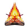 Fire Party Decor Torch Halloween Decoration Artificial Bonfire Paperboard Campfire Cardboard Flame