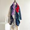 Travel windproof shawl imitation cashmere scarf women's double-sided dual-purpose autumn and winter new versatile thickened warm scarf tide