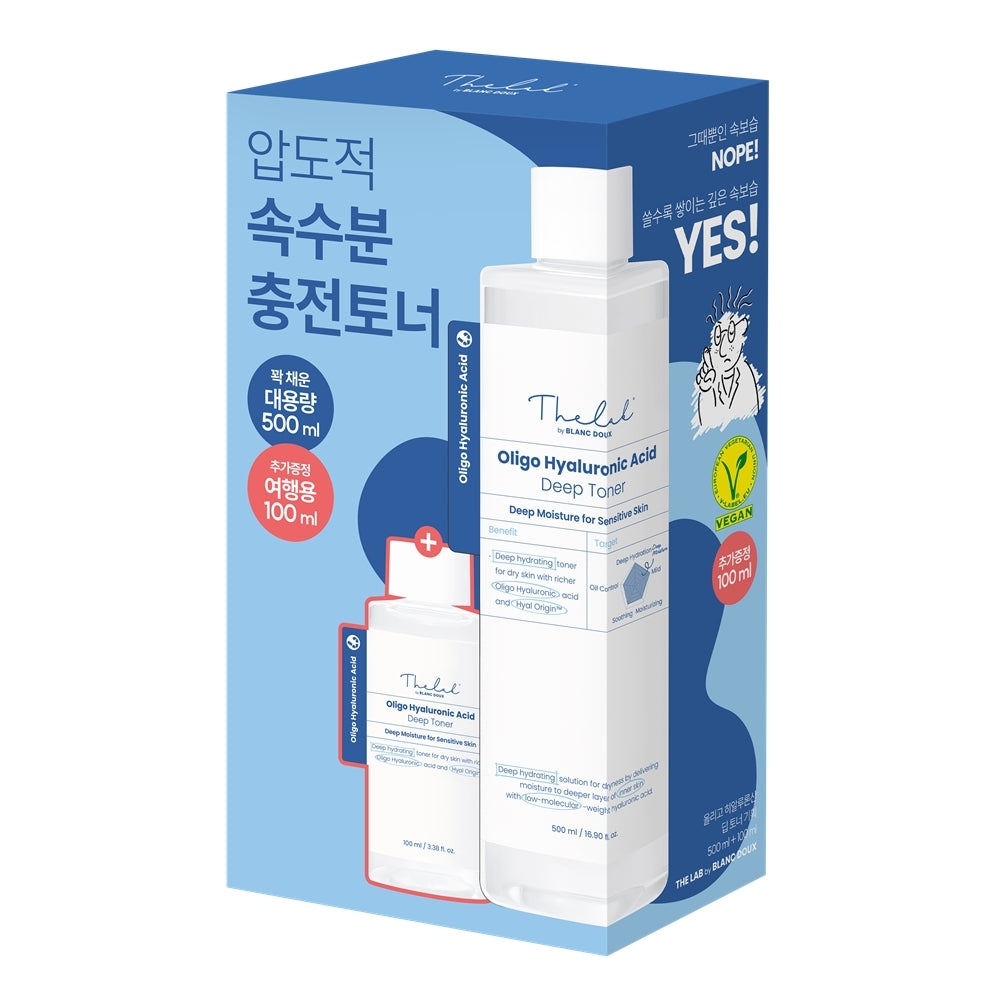 THE LAB by blanc doux Oligo Hyaluronic Acid Deep Toner 500ml (+100ml)