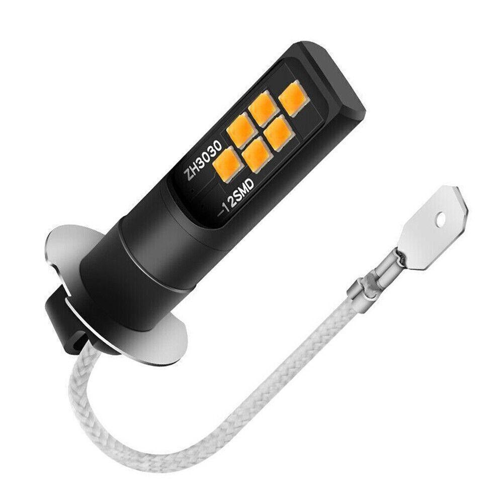 2PCS Yellow DRL Driving Lamps Super Bright Signal Light High Quality LED Indicator