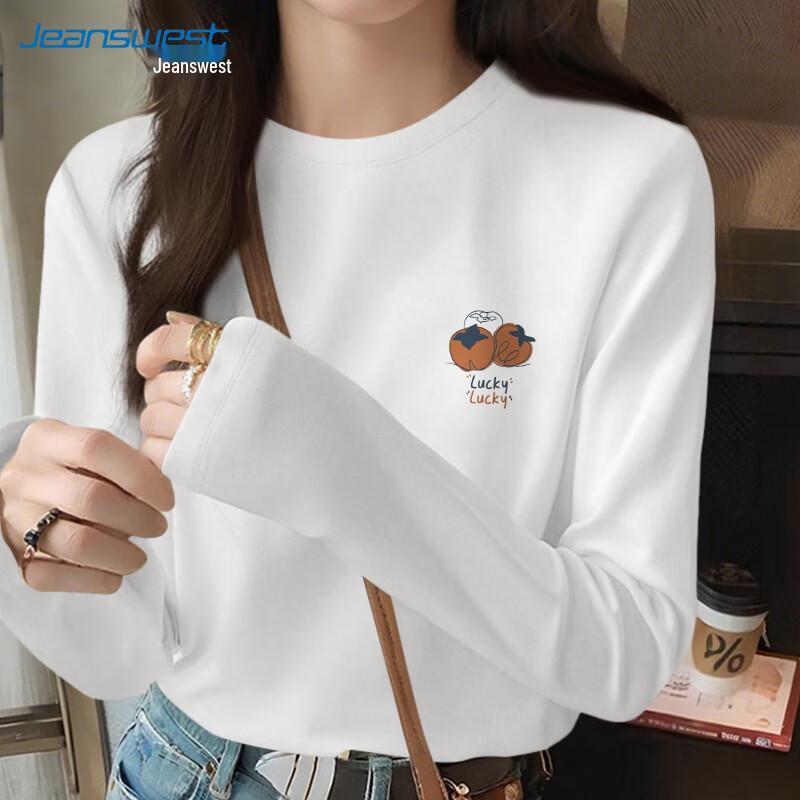 Jeanswest Women's Autumn Long Sleeve Cotton T-Shirt