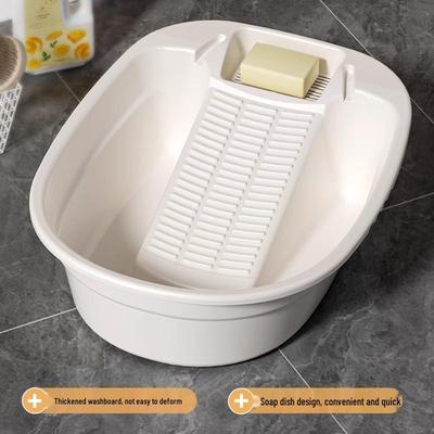 Thickened One-Piece Washboard Basin for Clothes and Baby Items