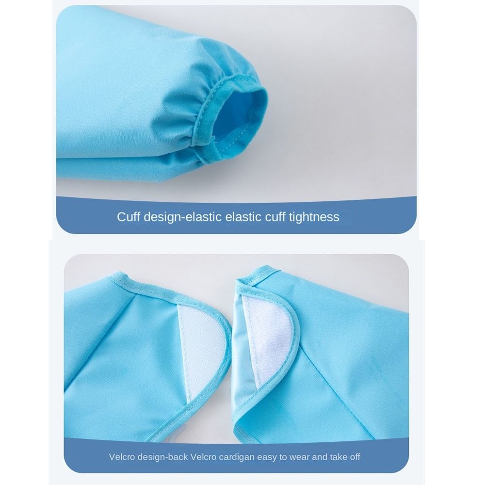 Long Sleeved Baby Feeding Bib Waterproof Baby Bib Burp Clothes  for Babies To Eat