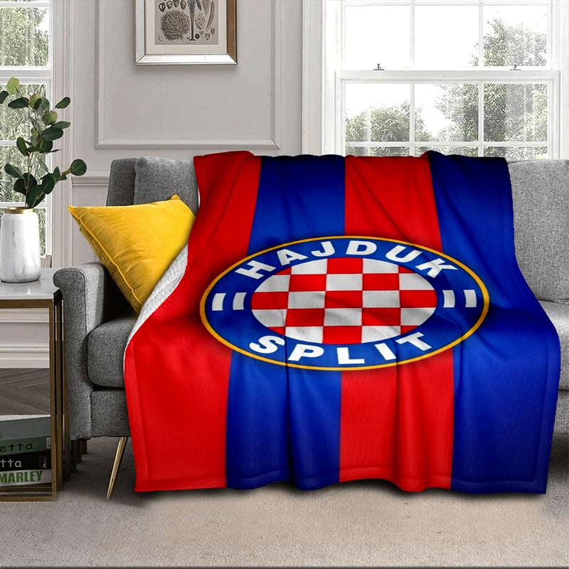 HNK Hajduk Split Coperta Portatile/Coperta Morbida Coperta da Letto Adatta per Viaggi Campeggio Soggiorni Uffici Divani Regali per Fan