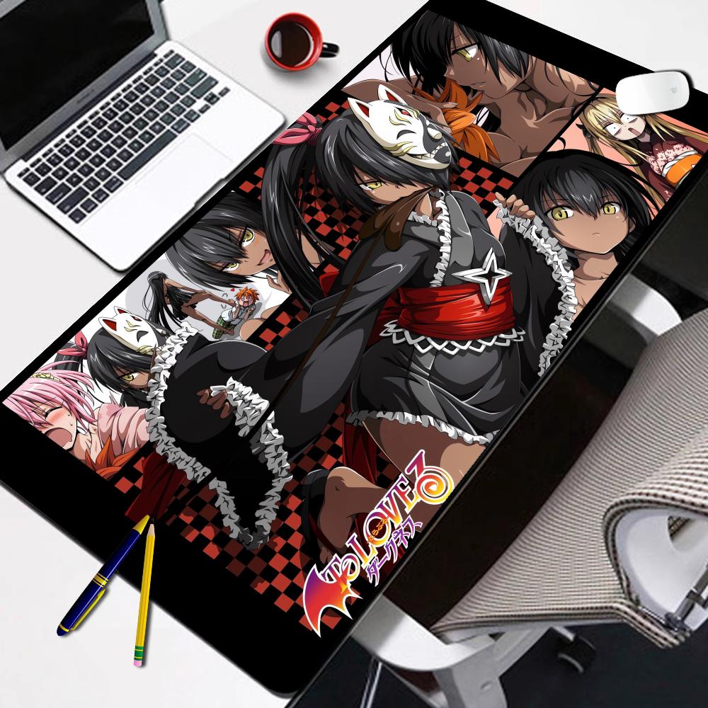 Rubber Mouse Pad To LoveRu HD Printing Keyboard Desk Mats Kawai Cute Girl NonSlip Desk Mat XXLxcm Student Writing Pad