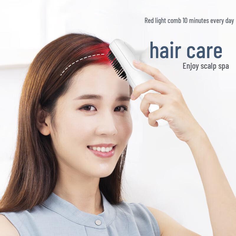 K·SKIN Electric Scalp Massager Comb with Negative Ion & Red Light CN plug (adapter included)