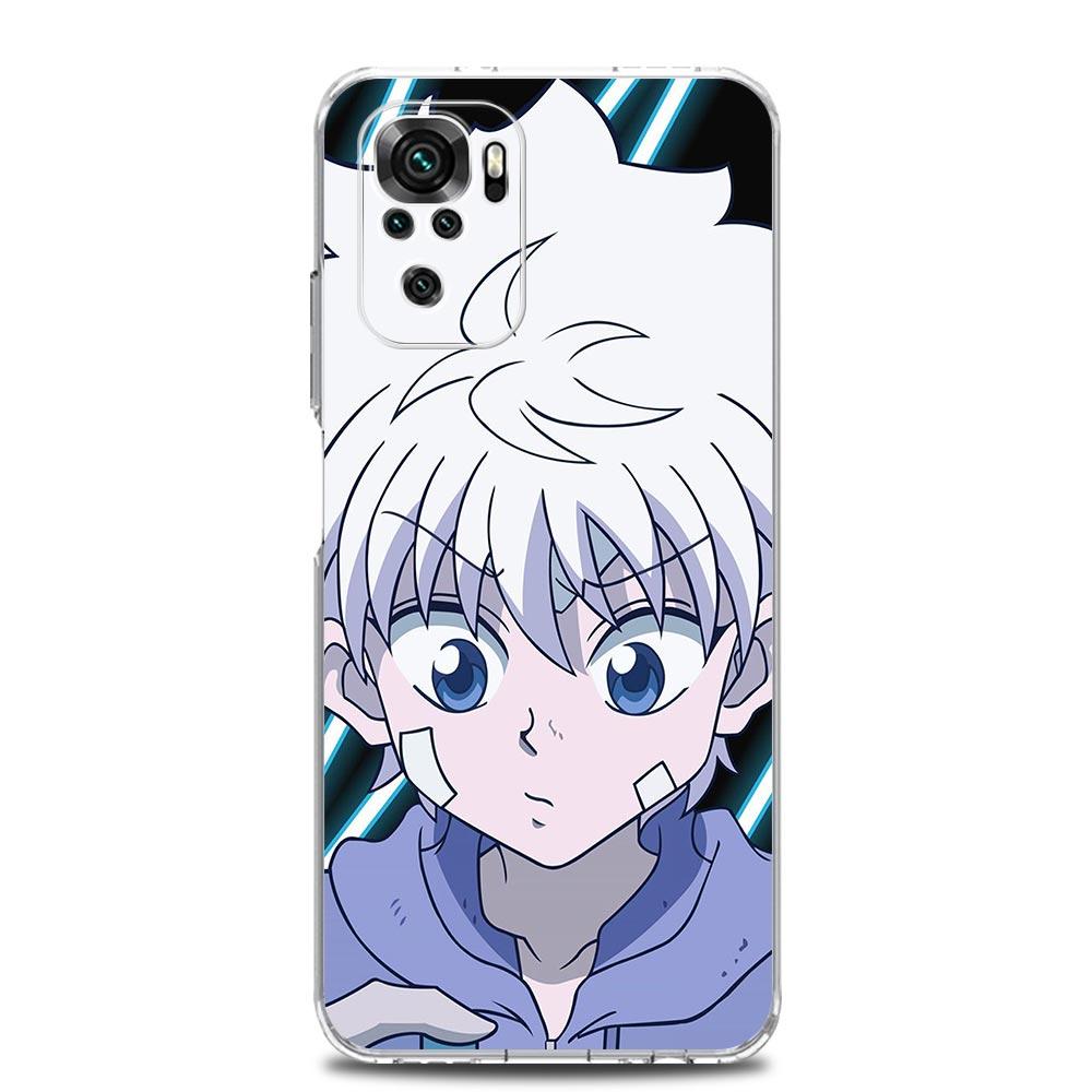 Killua Hunter × Hunter Anime Phone Case For Xiaomi Redmi Note 12 11 9S 9 8 10 Pro Plus 7 8T 9C 9A 8A K40 Gaming Clear Cover