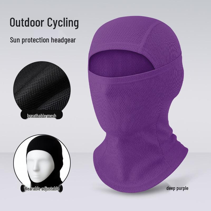 Quick-Dry Multifunctional Summer Cycling Face Mask: Breathable, Sun-Protective, Ice Silk Balaclava & Headband
