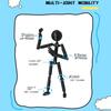 Movable 3D Printed Mannequin 3D Printing Stickman Assembled Robot  Parent-children